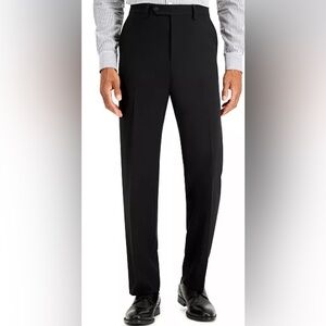 NWOT Nautica Modern-Fit Bi-Stretch Dress Pants in Black - Size 47 x 31